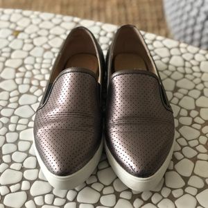 J/Slides D-Perf Metallic Pointed Toe Sneakers